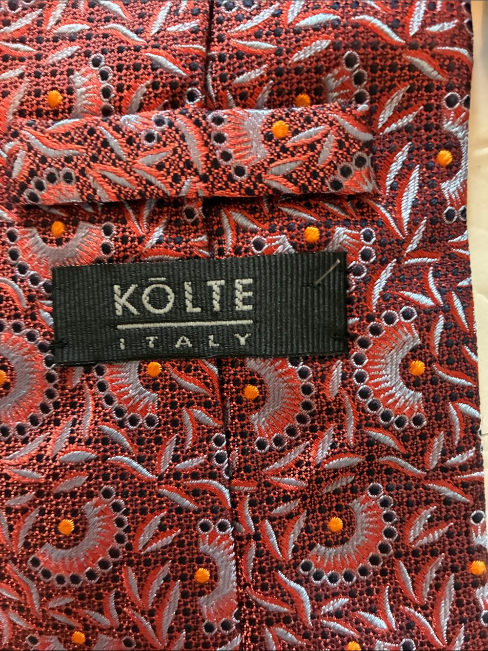 Gorgeous Kolte Silk Tie Made in Italy